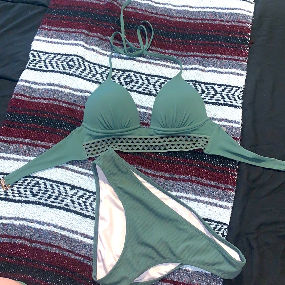 green two piece